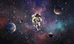 梦幻外太空银河星空宇宙星球背景