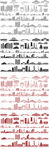 佛山广东城市建筑剪影地标插画