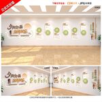社区企业康养中心敬老养老文化墙