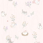 兔 猫 数码印花