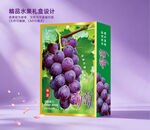 紫葡萄果汁包装盒设计