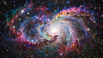 彩色宇宙星空