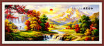 日照金山油画