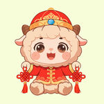 喜庆小羊贺新春