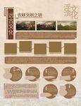 复古风文化墙设计模板