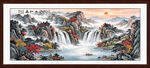 福居宝地山水画