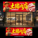 猪肉店招牌