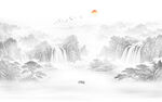 新中式山水画