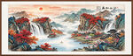 紫气东来国画