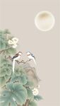 花好月圆中式花鸟