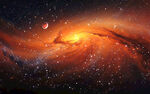 黑色宇宙星空背景图