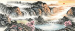 国画紫气东来