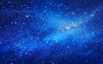 唯美蓝色星空星星背景图