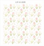郁金香碎花矢量图