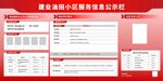 小区服务信息公示栏