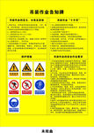 吊装作业安全告知牌新版标识