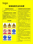 盲板抽堵作业告知牌