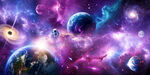 梦幻宇宙星球璀璨星空外太空背景