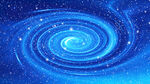 蓝色星空旋涡宇宙太空