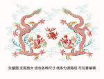 粉彩龙包装设计故宫龙标签龙礼盒
