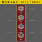 藏族婚礼地毯T台