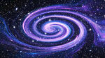 梦幻紫色星空旋涡吊顶