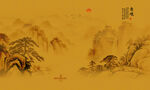 山水水墨画