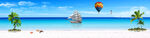大海沙滩背景