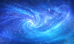 蓝色漩涡星空背景
