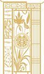 中式雕花 隔断 传统 屏风