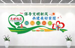 文明城市社区小区文化墙