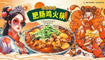 肥肠鸡火锅