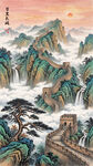 长城玄关装饰画