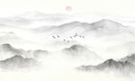 中国风山水画