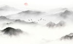 中式山水意境图