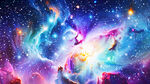 炫彩梦幻星空星云