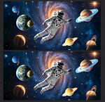 瀚航星空外太空星球宇宙银河背景