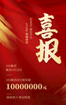 千万业绩喜报海报