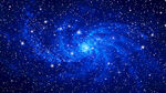 蓝色宇宙星空背景图