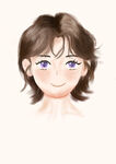 卡通人物发型头像插画