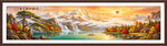 日照金山山水画