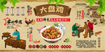 大盘鸡背景墙