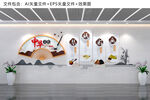 琴棋书画文化墙
