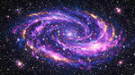 紫色梦幻宇宙星空