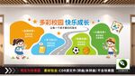 多彩校园快乐成长文化墙