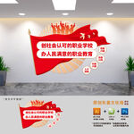 职校标语文化墙