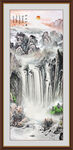 竖幅山水画