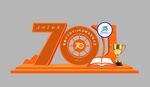 学校办学70周年美陈