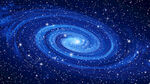 蓝色宇宙旋涡星空吊顶天花