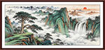 迎客松国画